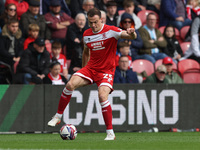 George Edmundson of Middlesbrough is in action during the Sky Bet Championship match between Middlesbrough and Stoke City at the Riverside S...