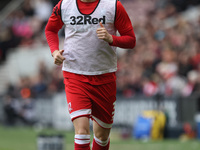 Rav van den Berg of Middlesbrough warms up during the Sky Bet Championship match between Middlesbrough and Stoke City at the Riverside Stadi...