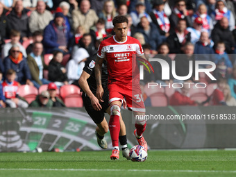 Middlesbrough's Neto Borges is in action during the Sky Bet Championship match between Middlesbrough and Stoke City at the Riverside Stadium...