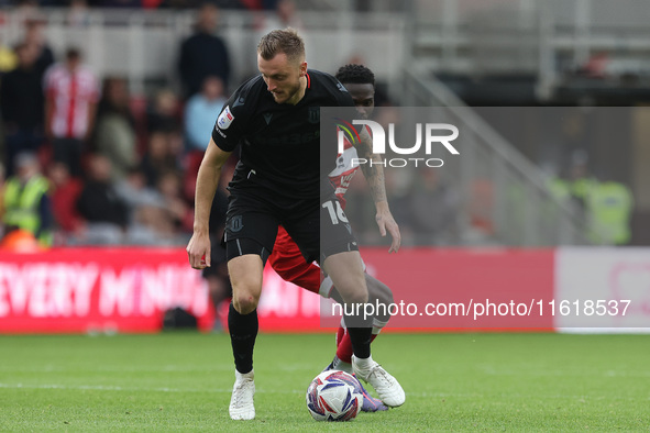 Ben Wilmot of Stoke City during the Sky Bet Championship match between Middlesbrough and Stoke City at the Riverside Stadium in Middlesbroug...