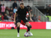 Ben Wilmot of Stoke City during the Sky Bet Championship match between Middlesbrough and Stoke City at the Riverside Stadium in Middlesbroug...