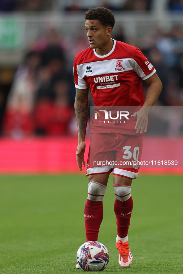 Neto Borges of Middlesbrough is in action during the Sky Bet Championship match between Middlesbrough and Stoke City at the Riverside Stadiu...