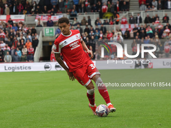 Middlesbrough's Neto Borges is in action during the Sky Bet Championship match between Middlesbrough and Stoke City at the Riverside Stadium...