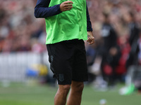 Stoke City's Andres Vidigal warms up during the Sky Bet Championship match between Middlesbrough and Stoke City at the Riverside Stadium in...