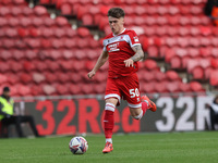 Ben Doak of Middlesbrough is in action during the Sky Bet Championship match between Middlesbrough and Stoke City at the Riverside Stadium i...