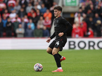 Stoke City's Andy Moran is in action during the Sky Bet Championship match between Middlesbrough and Stoke City at the Riverside Stadium in...