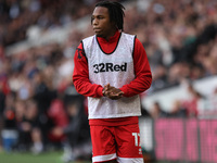 Micah Hamilton of Middlesbrough during the Sky Bet Championship match between Middlesbrough and Stoke City at the Riverside Stadium in Middl...