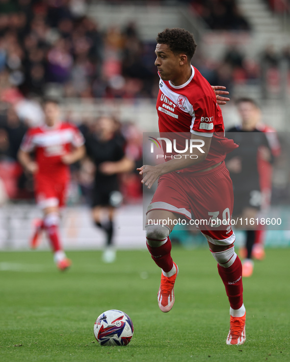 Neto Borges of Middlesbrough is in action during the Sky Bet Championship match between Middlesbrough and Stoke City at the Riverside Stadiu...