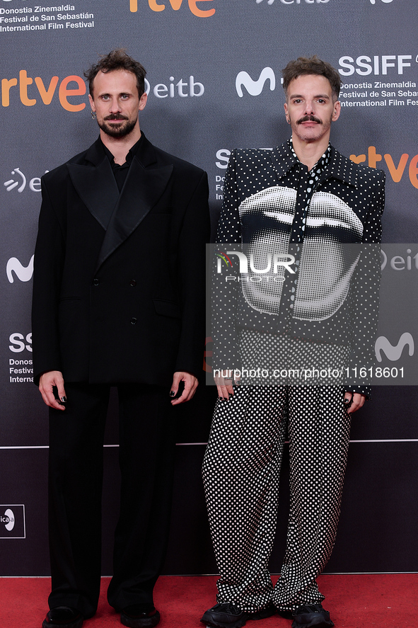 The closing red carpet takes place during the 72nd edition of the San Sebastian International Film Festival in San Sebastian, Spain, on Sept...