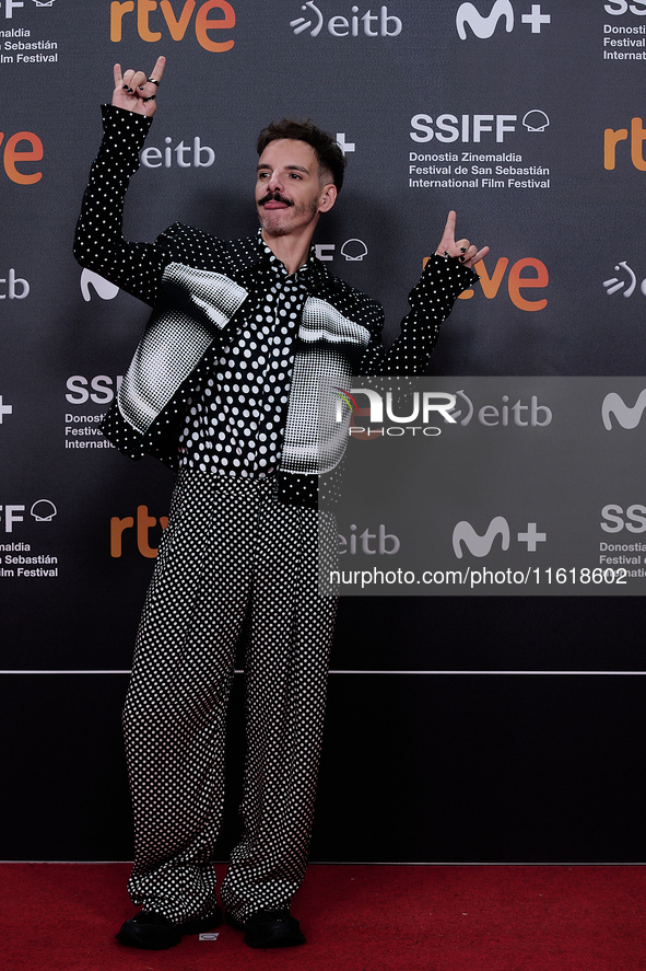 The closing red carpet takes place during the 72nd edition of the San Sebastian International Film Festival in San Sebastian, Spain, on Sept...