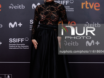 The closing red carpet takes place during the 72nd edition of the San Sebastian International Film Festival in San Sebastian, Spain, on Sept...