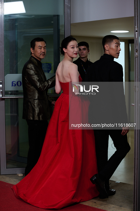 The closing red carpet takes place during the 72nd edition of the San Sebastian International Film Festival in San Sebastian, Spain, on Sept...