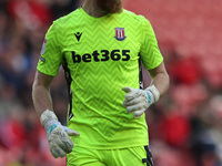 Viktor Johansson of Stoke City is in action during the Sky Bet Championship match between Middlesbrough and Stoke City at the Riverside Stad...