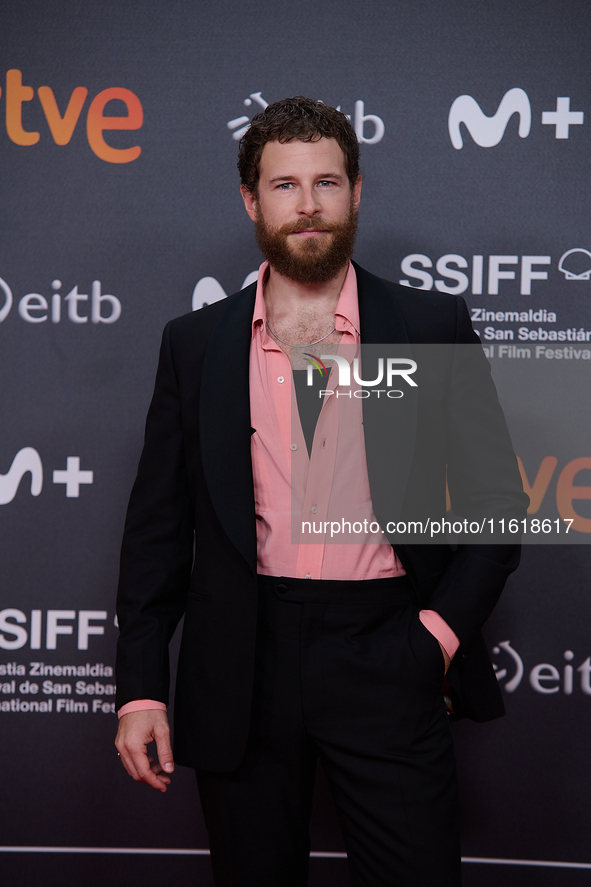 The closing red carpet takes place during the 72nd edition of the San Sebastian International Film Festival in San Sebastian, Spain, on Sept...