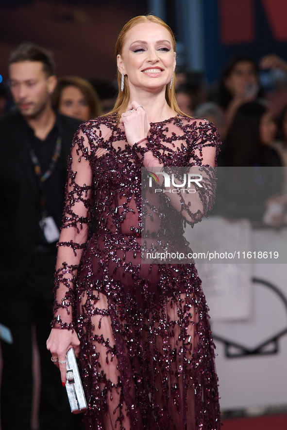 The closing red carpet takes place during the 72nd edition of the San Sebastian International Film Festival in San Sebastian, Spain, on Sept...