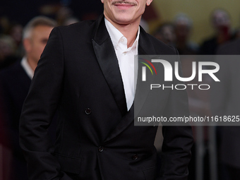 Aron Piper attends the closing red carpet during the 72nd edition of the San Sebastian International Film Festival in San Sebastian, Spain,...