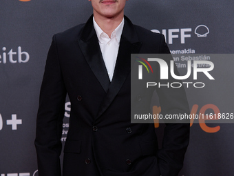 Aron Piper attends the closing red carpet during the 72nd edition of the San Sebastian International Film Festival in San Sebastian, Spain,...