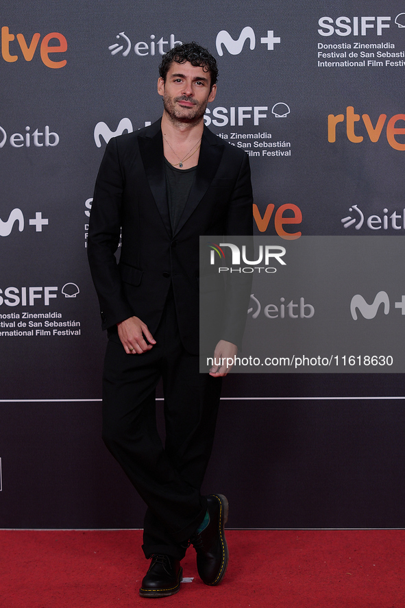 The closing red carpet takes place during the 72nd edition of the San Sebastian International Film Festival in San Sebastian, Spain, on Sept...