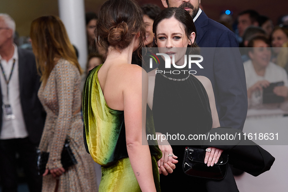 Elena Rivera attends the closing red carpet during the 72nd edition of the San Sebastian International Film Festival in San Sebastian, Spain...