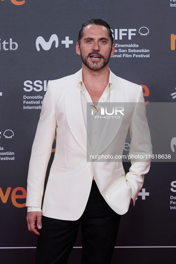 Paco Leon attends the closing red carpet during the 72nd edition of the San Sebastian International Film Festival in San Sebastian, Spain, o...