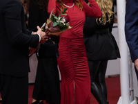 Maggie Civantos attends the closing red carpet during the 72nd edition of the San Sebastian International Film Festival in San Sebastian, Sp...