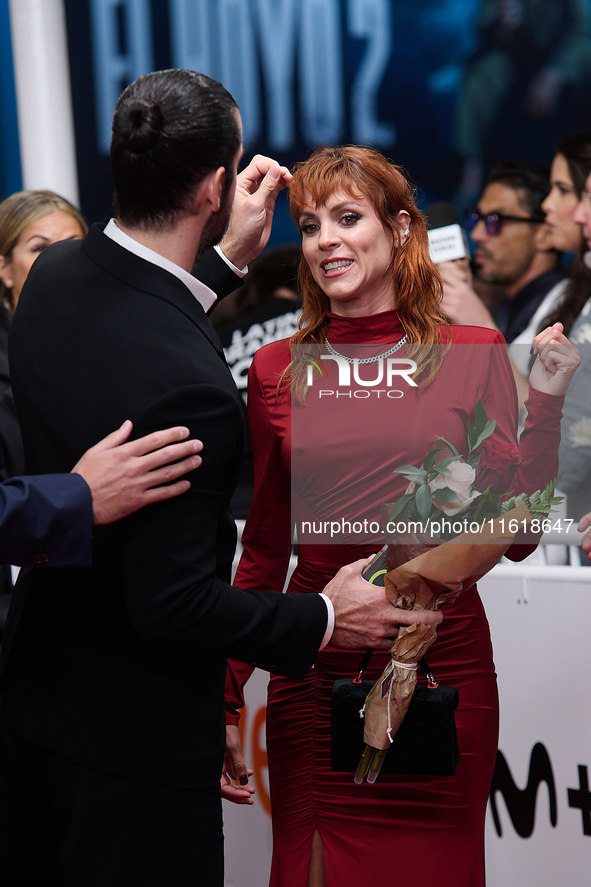 Maggie Civantos and Miguel Angel Munos attend the closing red carpet during the 72nd edition of the San Sebastian International Film Festiva...