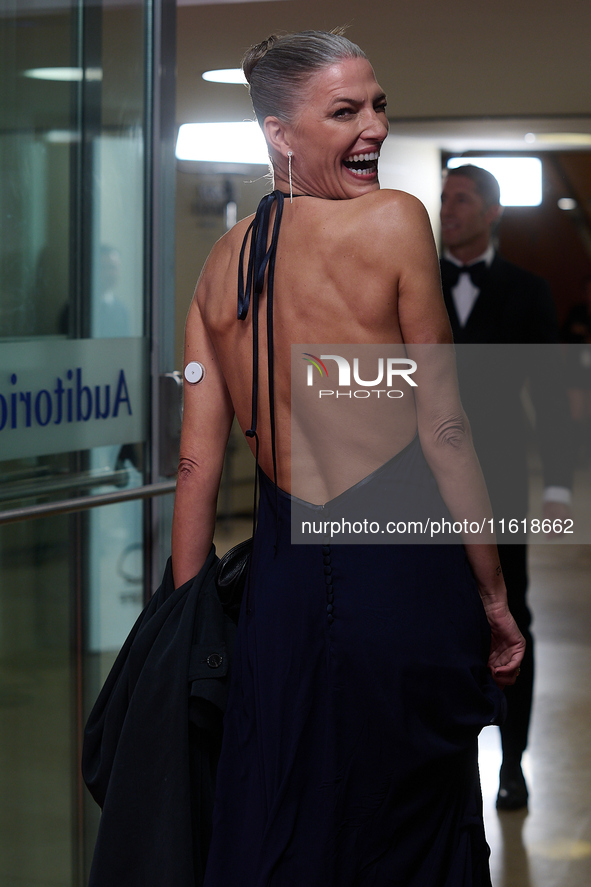 Laura Sanchez attends the closing red carpet during the 72nd edition of the San Sebastian International Film Festival in San Sebastian, Spai...