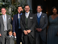 Matthew Kumar arrives at the Metropolitan Cathedral of Athens for his wedding with Princess Theodora of Greece in Athens, Greece, on Septemb...