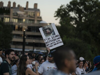 On September 28, 2024, in Washington, DC, a group of 100 protesters gathers at Georgetown Waterfront to protest the war on Palestine in Gaza...