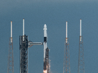 SpaceX Falcon 9 carrying Crew-9 lifts off from Cape Canaveral Space Force Station in Florida (