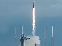 SpaceX Falcon 9 carrying Crew-9 lifts off from Cape Canaveral Space Force Station in Florida (