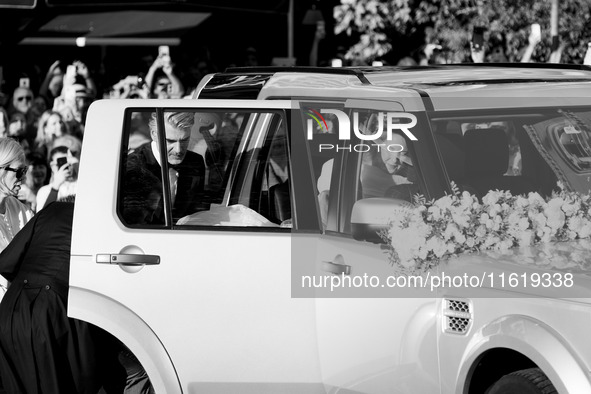 Princess Theodora Glucksburg of Greece and her brother Pavlos, former Crown Prince of Greece, arrive for her wedding with Matthew Jeremiah K...