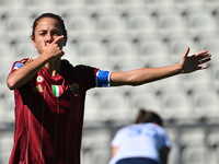 Manuela Giugliano of A.S. Roma Femminile celebrates after scoring the goal of 1-0 during the 4th day of the Serie A Femminile eBay Champions...