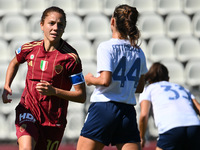 Manuela Giugliano of A.S. Roma Femminile celebrates after scoring the goal of 1-0 during the 4th day of the Serie A Femminile eBay Champions...