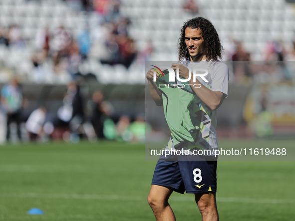 Matteo Guendouzi during the Serie A 2024-2025 match between Torino and Lazio in Torino, Italy, on September 29, 2024 