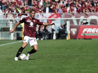 Mergim Vojvoda during the Serie A 2024-2025 match between Torino and Lazio in Torino, Italy, on September 29, 2024 (