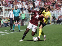 Adrien Tam?ze during the Serie A 2024-2025 match between Torino and Lazio in Torino, Italy, on September 29, 2024 (