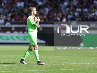 Ivan Provedel during the Serie A 2024-2025 match between Torino and Lazio in Torino, Italy, on September 29, 2024 (