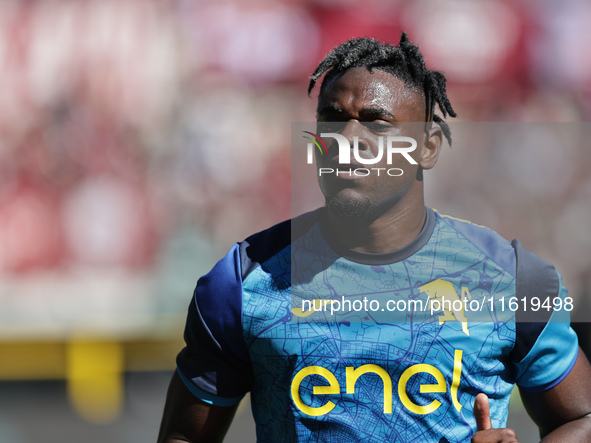 Duvan Zapata during the Serie A 2024-2025 match between Torino and Lazio in Torino, Italy, on September 29, 2024 