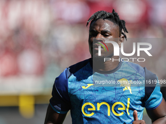 Duvan Zapata during the Serie A 2024-2025 match between Torino and Lazio in Torino, Italy, on September 29, 2024 (