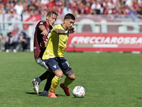 Mattia Zaccagni during the Serie A 2024-2025 match between Torino and Lazio in Torino, Italy, on September 29, 2024 (