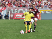 Mattia Zaccagni during the Serie A 2024-2025 match between Torino and Lazio in Torino, Italy, on September 29, 2024 (