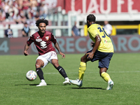 Valentino Lazaro during the Serie A 2024-2025 match between Torino and Lazio in Torino, Italy, on September 29, 2024 (