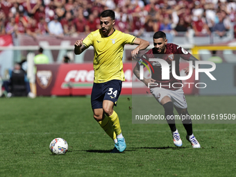 Mario Gila during the Serie A 2024-2025 match between Torino and Lazio in Torino, Italy, on September 29, 2024 (