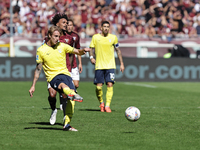 Nicolo Rovella during the Serie A 2024-2025 match between Torino and Lazio in Torino, Italy, on September 29, 2024 (