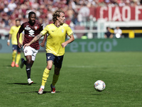 Nicolo Rovella during the Serie A 2024-2025 match between Torino and Lazio in Torino, Italy, on September 29, 2024 (