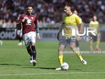 Alessio Romagnoli during the Serie A 2024-2025 match between Torino and Lazio in Torino, Italy, on September 29, 2024 (