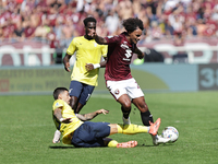 Valentino Lazaro during the Serie A 2024-2025 match between Torino and Lazio in Torino, Italy, on September 29, 2024 (