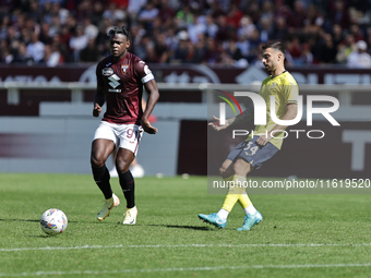 Duvan Zapata during the Serie A 2024-2025 match between Torino and Lazio in Torino, Italy, on September 29, 2024 (