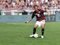 Mergim Vojvoda during the Serie A 2024-2025 match between Torino and Lazio in Torino, Italy, on September 29, 2024 (